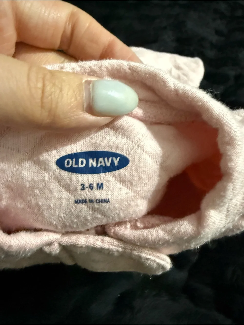 Old Navy Quilted Light Pink Footed One-Piece Zipper Romper